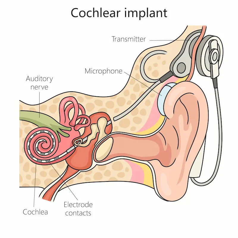How a cochlear implant works